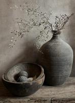 Canvas Prent A4 Fles Met Houten Bakjes, 1980 tot heden, Nieuw, Ophalen of Verzenden, Prent