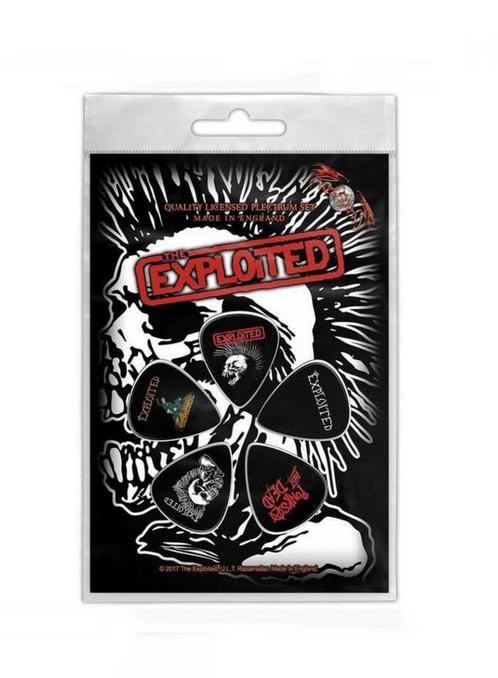 the exploited, punk, rock, plectrum pakketje, man, biker,, Verzamelen, Muziek, Artiesten en Beroemdheden, Nieuw, Gebruiksvoorwerp