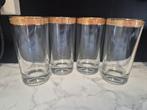 4 vintage longdrinkglazen kristal italy, Ophalen of Verzenden