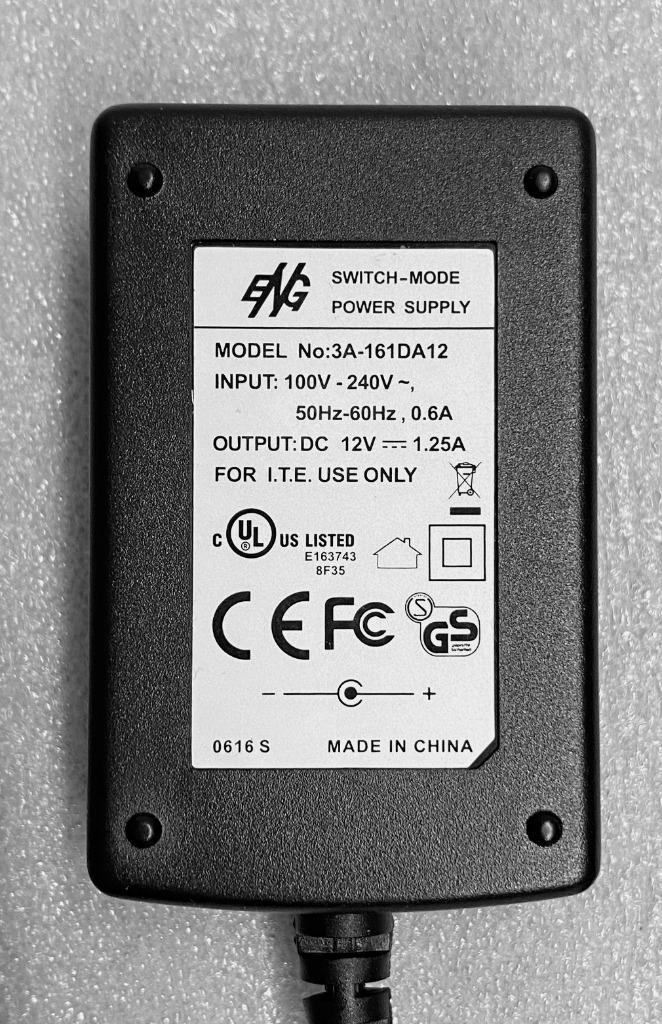ENG adapter – 12V DC 1,25A 15W Nieuw!, Hobby en Vrije tijd, Elektronica-componenten, Nieuw, Ophalen of Verzenden