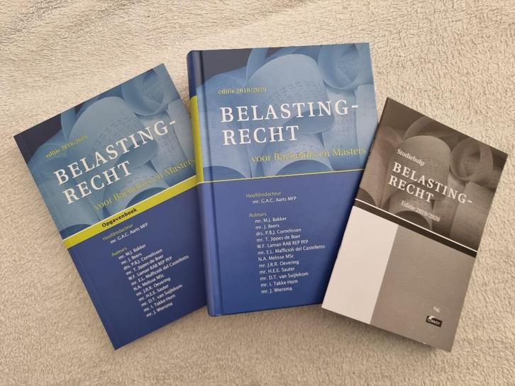 Boeken belastingrecht, twee edities!!, Boeken, Studieboeken en Cursussen, Nieuw, Verzenden