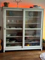 Tijdloze stijlvolle houten glazen schuifdeur kast!, 150 tot 200 cm, Ophalen of Verzenden, 150 tot 200 cm, 25 tot 50 cm