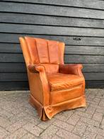 Vintage schapenleren fauteuil, Huis en Inrichting, Fauteuils, Ophalen, Gebruikt, 75 tot 100 cm, Leer