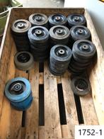1752. Zwenkwielen / bokwielen / gelagerde / wielen, Ophalen, Gebruikt