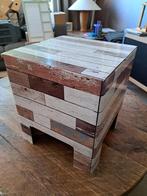 Dutch Design Kartonnen Kruk Steigerhout, Ophalen, Gebruikt, Overige materialen
