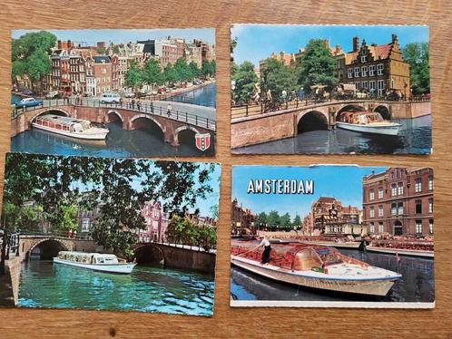 ansicht Amsterdam Rondvaart Kooij Plas grachtentocht (4x) Re, Verzamelen, Ansichtkaarten | Nederland, Noord-Holland, 1960 tot 1980