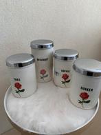 Brabantia voorraadblikken met roos, Verzamelen, Blikken, Ophalen of Verzenden, Gebruikt, Overige, Overige merken