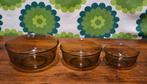 Arcoroc France rookglas trio nest schalen, Ophalen of Verzenden, Overige stijlen, Glas, Schaal of Schalen