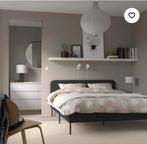 Compleet Ikea bed, lattenbodems, goede matras 140x200 cm., Huis en Inrichting, Ophalen, Wit, Tweepersoons, 140 cm