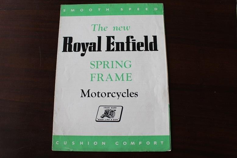 Royal Enfield 1948 spring frame models verkoopfolder 350 500, Ophalen of Verzenden, Overige merken