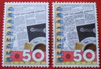 Nederland - Europa 50C - 1x Postfris / 1x Gestempeld, Postzegels en Munten, Postzegels | Nederland, Verzenden, Na 1940, Postfris