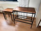 Vintage set van vier mini tafeltjes jaren 70, Huis en Inrichting, Tafels | Bijzettafels, Minder dan 45 cm, Minder dan 55 cm, Gebruikt