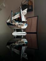 decoratieve maritieme schip/ visnet/ schelpen/ reddingsboei, Hobby en Vrije tijd, Modelbouw | Boten en Schepen, Ophalen of Verzenden