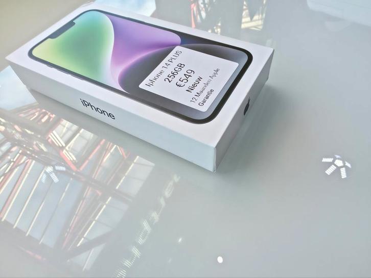 Apple Iphone 14 PLUS 256GB NIEUW NIEUW/12 maanden garantie, Telecommunicatie, Mobiele telefoons | Telefoon-opladers, Nieuw, Samsung