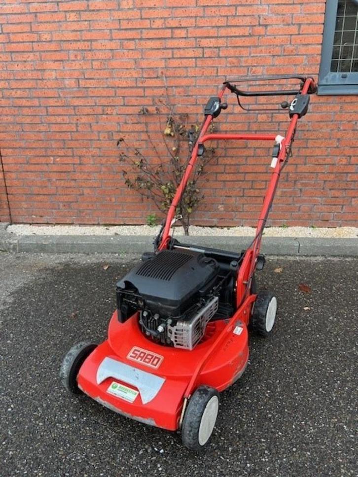 Sabo 52 Vario E, Tuin en Terras, Grasmaaiers, Gebruikt, Benzine-grasmaaier, 50 cm of meer, Cirkelmaaier, Elektrische starter, Ophalen