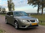 Saab 9-3 2.8 T V6 Estate XWD 310PK AUT 2008 Groen, Auto's, Automaat, USB, Beige, Leder