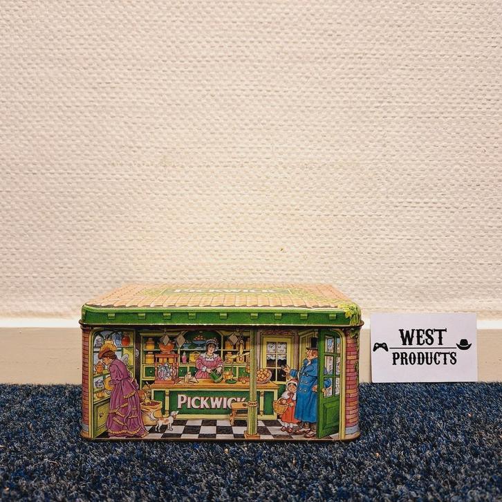 Vintage Pickwick Theeblik, Verzamelen, Blikken, Gebruikt, Thee, Pickwick, Ophalen of Verzenden