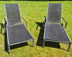 Ligbedden 2 stuks, Tuin en Terras, Ligbedden, Ophalen, Gebruikt, Aluminium