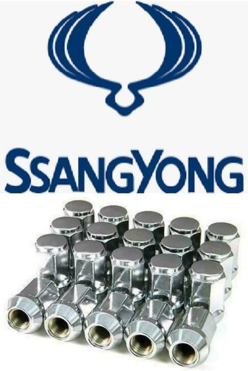 Set chromen wielmoeren voor Ssangyong Rexton Korando Kyron, Auto diversen, Wieldoppen, Nieuw, Ophalen of Verzenden