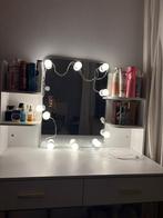 Make-Up tafel met led spiegel, Ophalen, Minder dan 50 cm, Zo goed als nieuw, Minder dan 100 cm