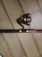 Vishengel met Molen, Watersport en Boten, Hengelsport | Algemeen, Ophalen, Zo goed als nieuw, Complete hengel