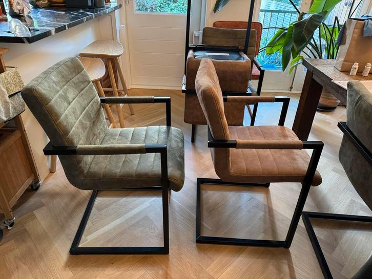 6 Leen Bakker Lizzy eetkamerstoelen, Huis en Inrichting, Stoelen, Gebruikt, Vijf, Zes of meer stoelen, Ophalen