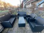 Mooie loungeset met kussens, Tuin en Terras, Ophalen, Kunststof, Gebruikt, 6 zitplaatsen