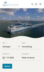 Bootticket Berenloop Terschelling, Tickets en Kaartjes, Eén persoon, Trein, Met bestemming of datum