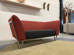 Showmodel Harvink New Jazz Bank 2 Zits Rood zwart Stof leer