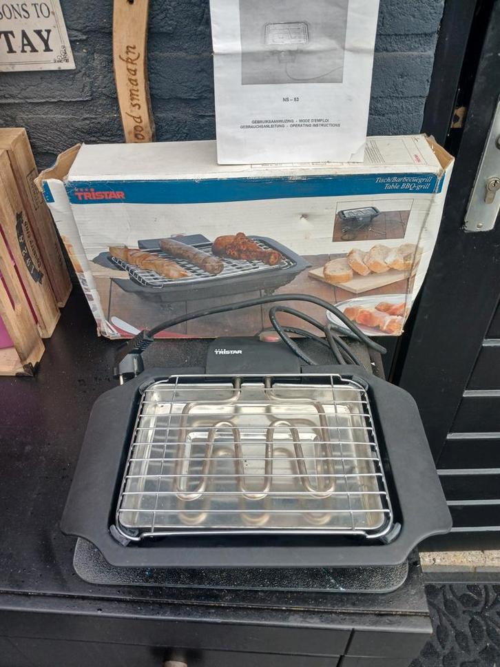Tristar Tafelbarbecue-grill - Zo goed als nieuw, Tuin en Terras, Elektrische barbecues, Zo goed als nieuw, Ophalen of Verzenden