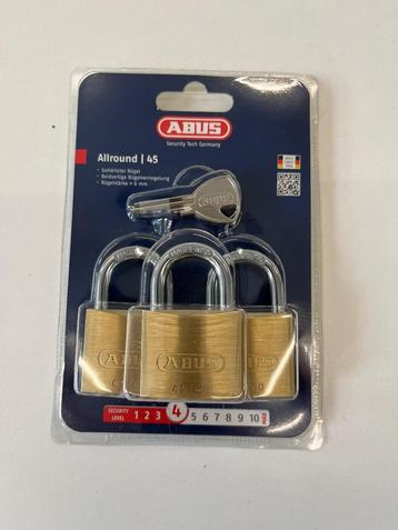 Hangslot messing nr.45 50mm ABUS 3pack beschikbaar voor biedingen
