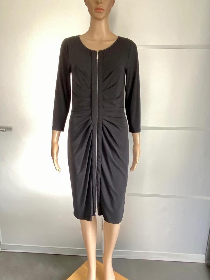H644 Nieuw: Claudia Strater maat 38=M jurk jurkje zwart, Kleding | Dames, Jurken, Nieuw, Maat 38/40 (M), Zwart, Knielengte, Ophalen of Verzenden