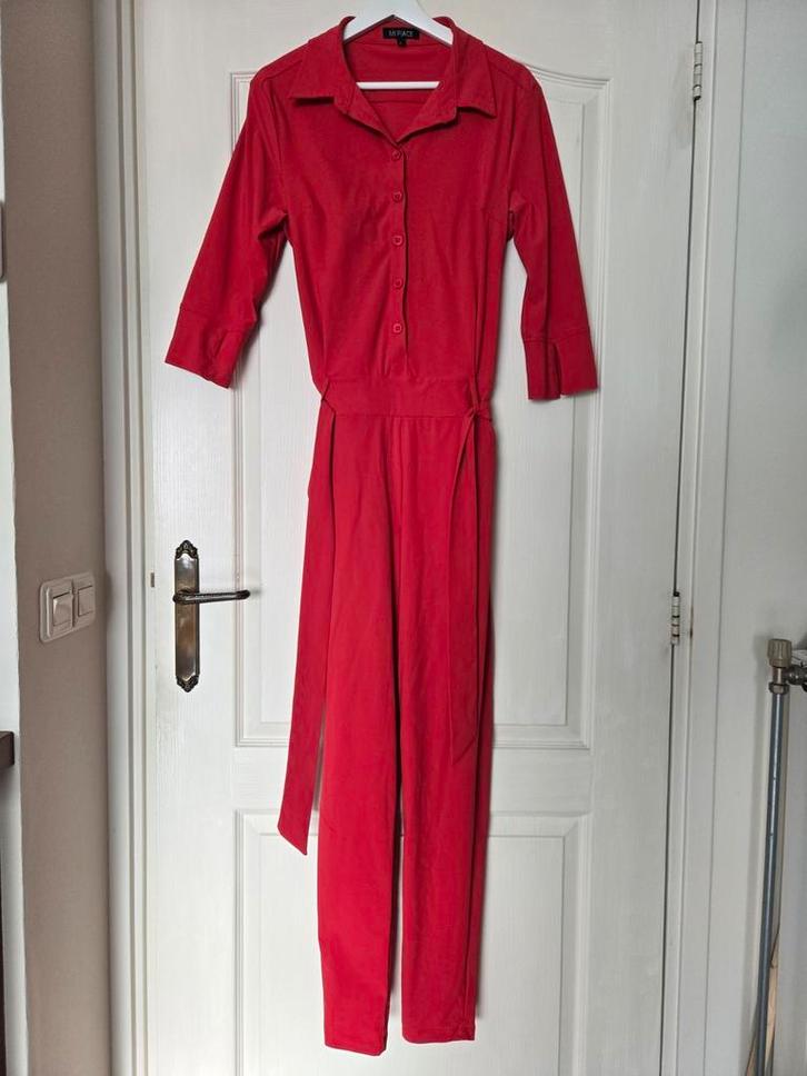 Mi Piace Jumpsuits - Maat L + Studio Anneloes Maat M., Kleding | Dames, Jumpsuits, Zo goed als nieuw, Maat 38/40 (M), Rood, Ophalen of Verzenden