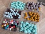 Restant Gehaakte Houten Kralen 16mm en 20mm, Ophalen of Verzenden, Zo goed als nieuw, Kraal