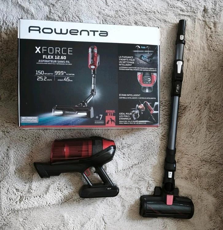 rowenta x-force flex 12.60 steelstofzuiger, Witgoed en Apparatuur, Stofzuigers, Nieuw, Stofzuiger, Reservoir, Ophalen of Verzenden