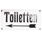 tekstbord Toiletten emaille, Huis en Inrichting, Woonaccessoires | Tekstborden en Spreuken, Ophalen, HorecaBeelden, Nieuw, HorecaBeelden