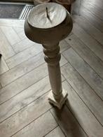 Brocante houten kandelaar, Ophalen, Zo goed als nieuw