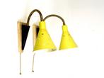 Set vintage midcentury muurlampen 50s, Ophalen of Verzenden