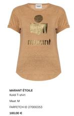 Isabel Marant Koldi beige, Ophalen of Verzenden, Zo goed als nieuw, Beige, Korte mouw