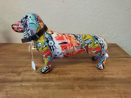 Teckel Street Art - Pop Art, Antiek en Kunst, Kunst | Designobjecten, Ophalen of Verzenden
