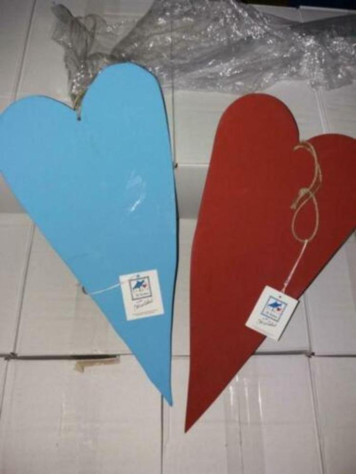 Partij Wanddecoratie houten harten, Huis en Inrichting, Woonaccessoires | Wanddecoraties, Nieuw, Ophalen of Verzenden