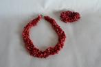 Koraal Ketting Armband, Ophalen of Verzenden, Zo goed als nieuw, Rood, Steen of Mineraal