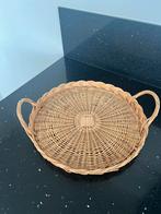 Rotan Dienblad, Huis en Inrichting, Ophalen of Verzenden, Zo goed als nieuw, Rond, Overige materialen