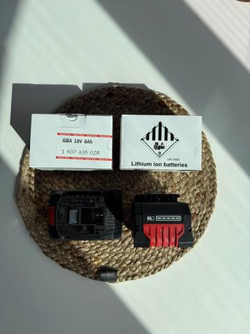 2x Bosch ProCORE18V 8.0Ah Accu – Nieuw beschikbaar voor biedingen