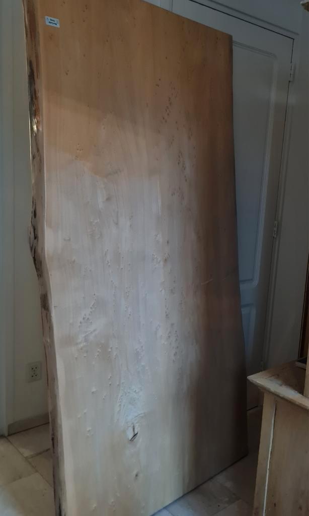 Massief Houten Tafelblad - Licht Gelakt, Doe-het-zelf en Verbouw, Hout en Planken, Plank, Eiken, Minder dan 200 cm, Minder dan 25 mm