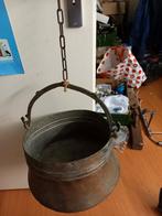 Antieke koperen ketel (heksenketel genoemd), Ophalen of Verzenden