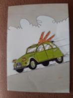 ansichtkaart Citroën 2CV, Ophalen of Verzenden, 1960 tot 1980, Ongelopen, Voertuig