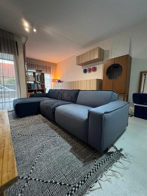 UMIX hoekbank Brooklyn Blauw, Huis en Inrichting, Banken | Complete zithoeken, Gebruikt, Ophalen