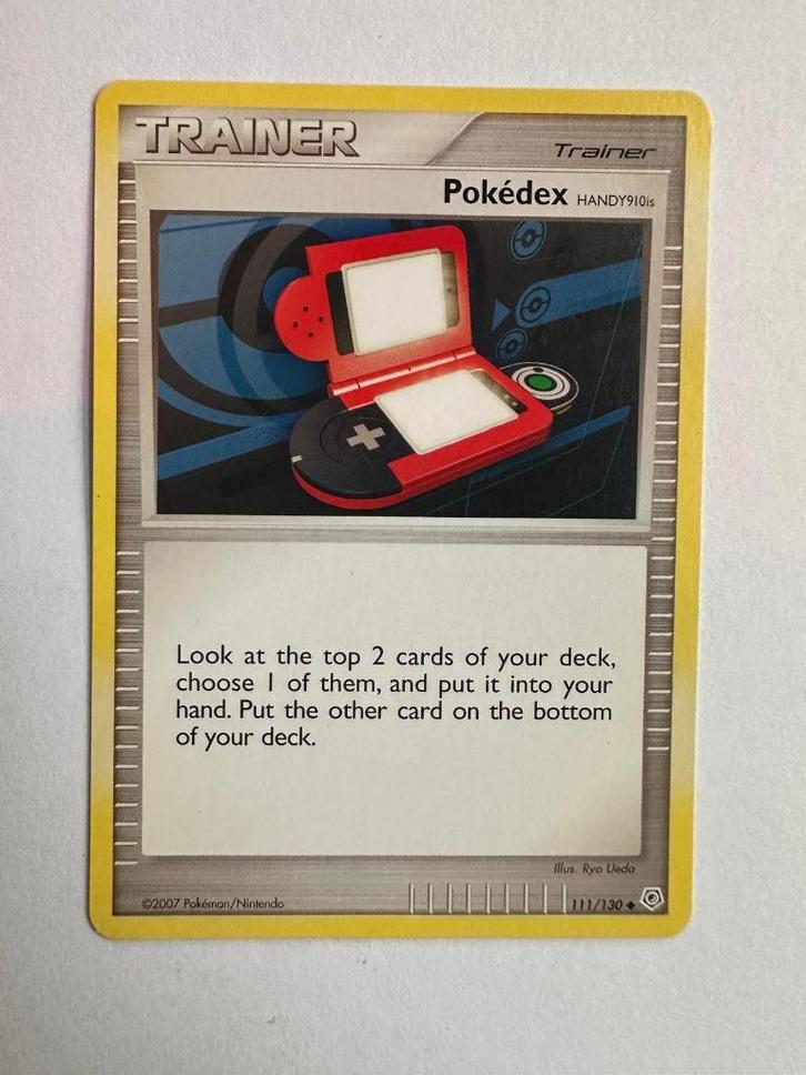 Pokédex HANDY910is – 111/130 – Diamond & Pearl, Hobby en Vrije tijd, Verzamelkaartspellen | Pokémon, Zo goed als nieuw, Losse kaart