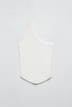 Witte one shoulder topje Zara - maat L - nieuw, Maat 38/40 (M), Wit, Nieuw, Ophalen of Verzenden